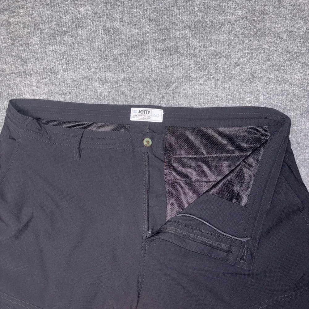 Jetty Performance Tech Shorts Mens 40 Black Hybrid Surf Draw Your Own Line 9